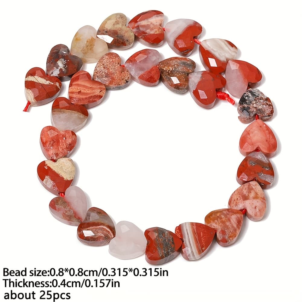TEMU 8x8mm Heart Shape High Quality Loose Spacer Beads For Jewelry Making Beads & Bead Assortments Diy Exquisite Bracelets Necklace Earrings Craft Supplie
