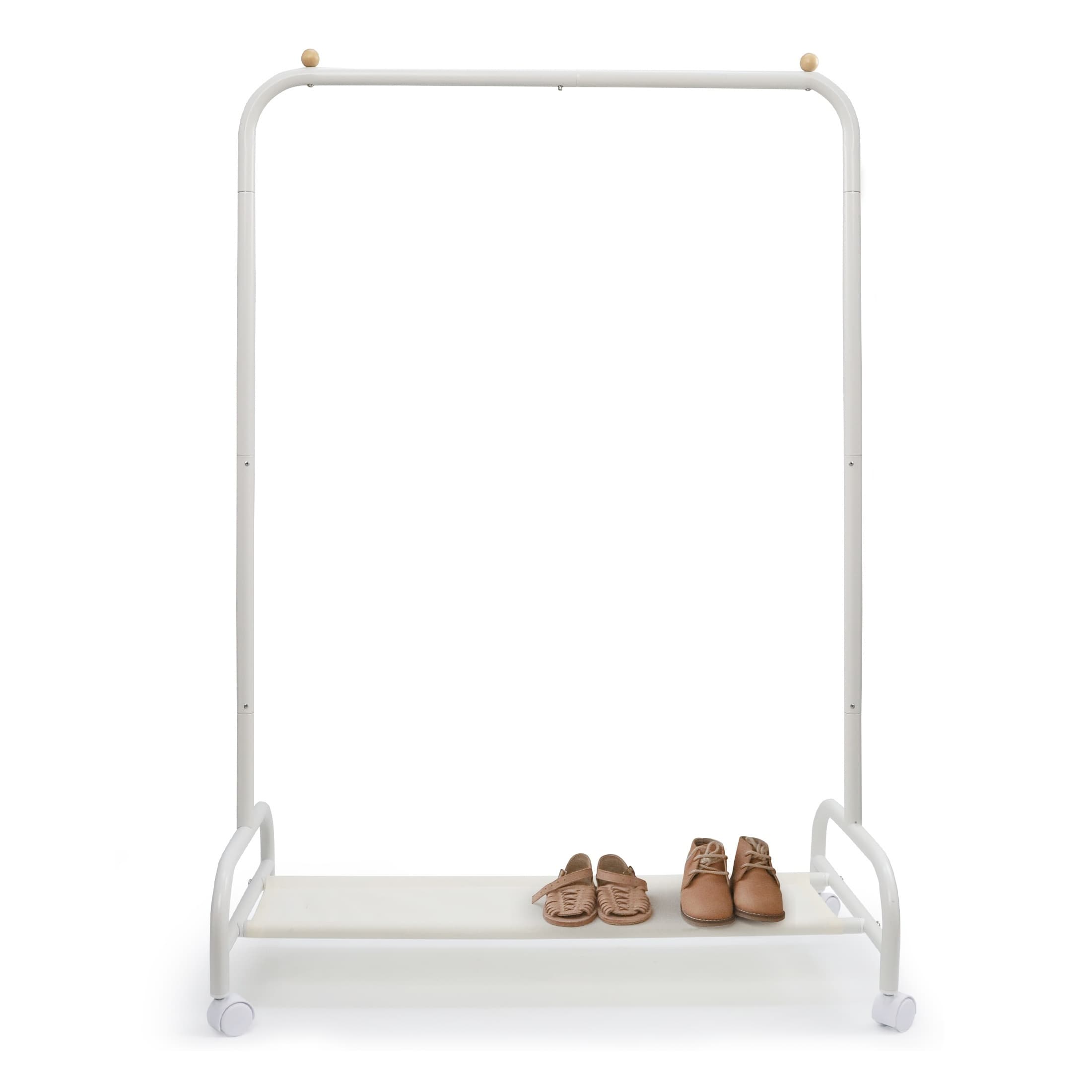 TEMU Mobile Clothing Stand, Compact Garment Rack Featuring A Lower Shelf For Storage, Ideal For Hanging Coats Costumes, Wardrobe Organizer