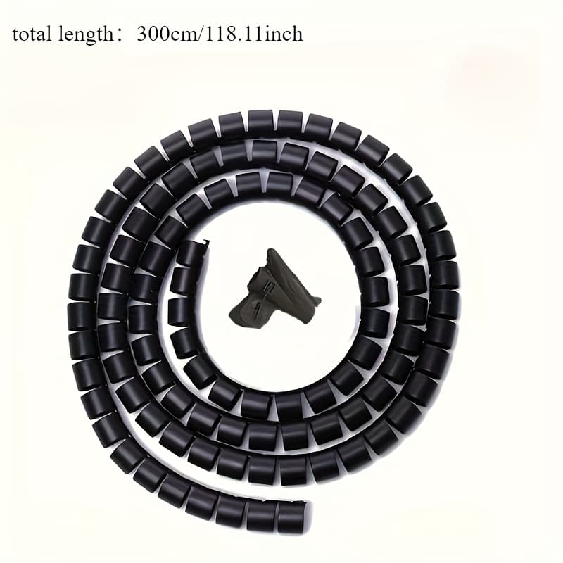 TEMU A Roll Of 3-meter Packing Line Tube Protective Sleeve Wire And Cable Storage Computer Car Harness Finishing Protective Tube Sleeve Belt