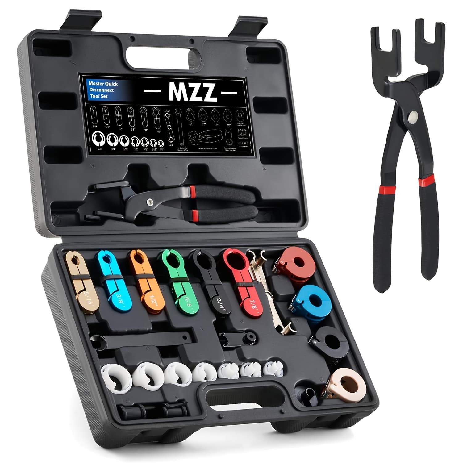 TEMU 26pcs Master Quick Disconnect Tool Kit, Fuel Line Disconnect Tool Set With Fuel And Ac Disconnect Pliers, Fuel Line Removal Tool Set For Ac Fuel & Transmission Systems