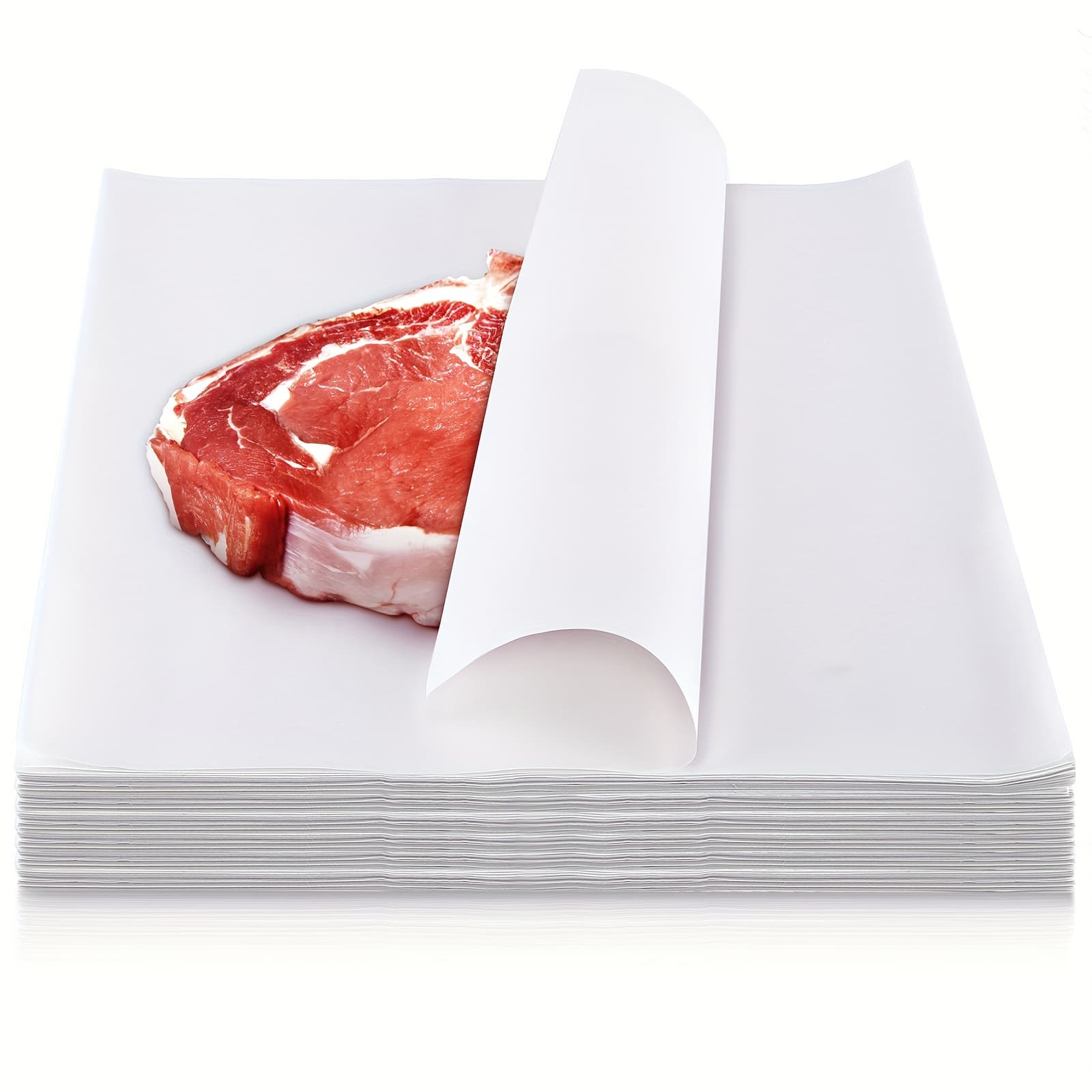 TEMU Sublimation White Butcher Paper Disposable Butcher Paper Sheets Square Meat Sheet Precut Butcher Paper Butcher Paper For Heat Press, Wrapping Meat, (500pcs, 12 X 12 Inches)