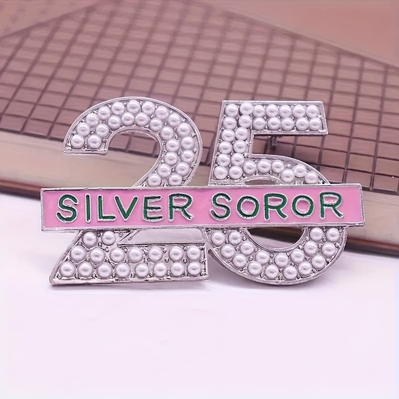 TEMU 1pc New 25 Digital Brooch For Women Exquisite Sweet Artificial Lapel Pin Fashion Essential Party Accessories