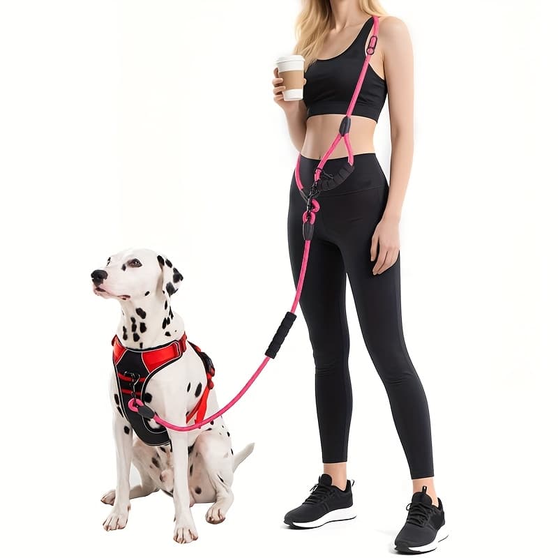 TEMU Versatile Dog Leash, Reflective Nylon Traction Rope For Pets, Without Battery