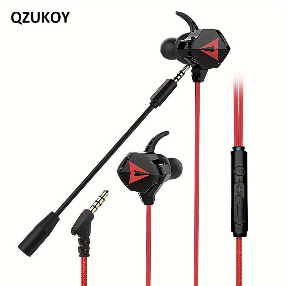 TEMU Gaming And Esports Earphones G901 With Wired Voice And Microphone For Mobile Games, In Ear Gaming Earphones Wired 3.5 Interface For Mobile Phones And Computers