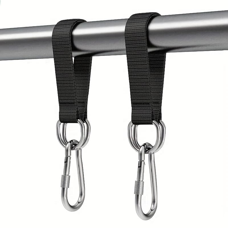 TEMU 2pcs Outdoor Swing Strap | Durable And | Multi .45-inch Extension Strap That Attached To Poles | Perfect For Hammocks, Hanging Chairs, Etc. | Weather Resistant Material, Hammock Strap
