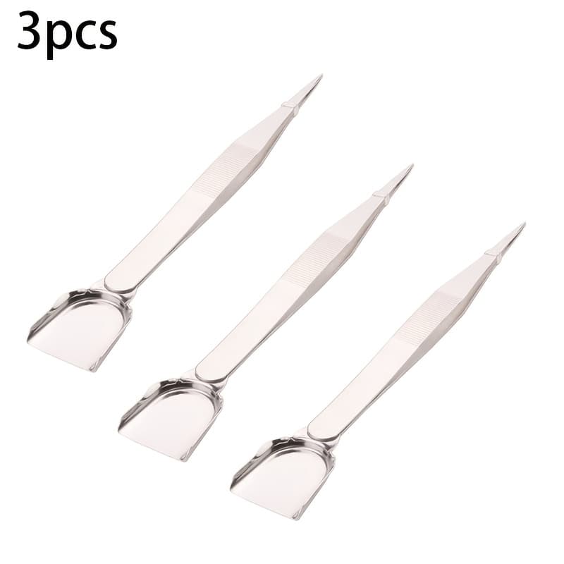 TEMU 3pcs Tweezer With Shovel Handy Tweezer With Shovel Diamond Synthetic Gemstone Tweezers Jewelry Tweezers With Scoop Synthetic Gemstones Pick Up Beads Tools For Beads Synthetic Gemstones Diamond