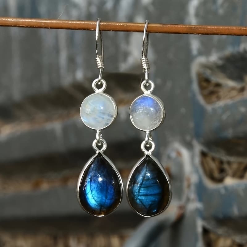 TEMU 1 Pair Of Retro Elegant Earrings, Bohemian Style Earrings, Valentine's Day Gift Jewelry