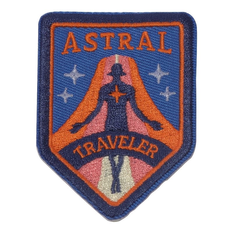 TEMU 1pc Traveler Patch Metaphysical Fashion Accessory Iron On Embroidered Patch - For &