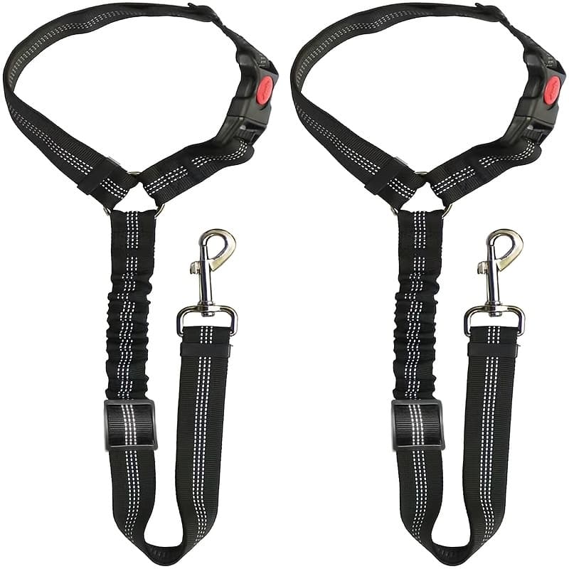 TEMU 2pcs Multi-functional Pet Safety Harness, Dual- To Prevent Dogs From Jumping Around