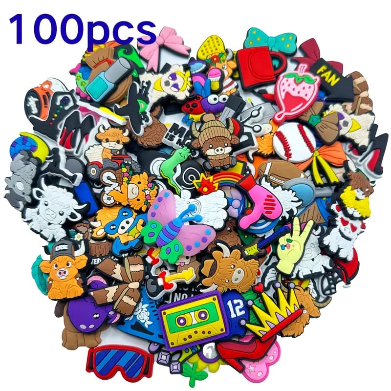 TEMU Of Pvc Shoelace & Beach Bag Accessories, Cute & , Suitable For Gifting & Holiday Gifts