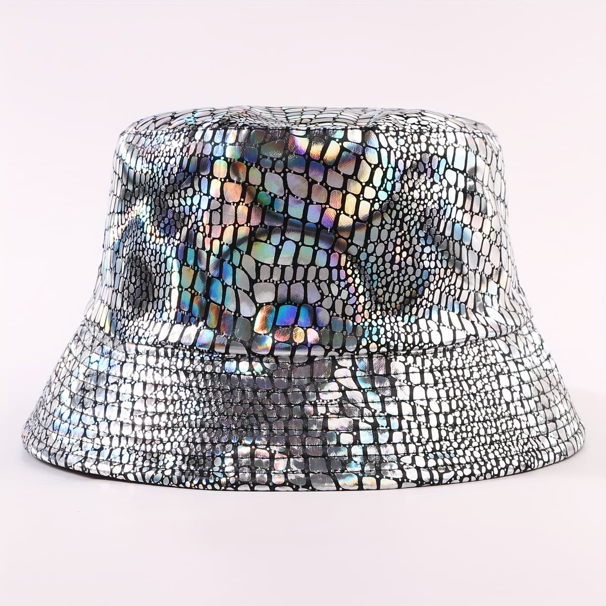 TEMU A Stylish Laser-reflective Reversible Bucket Hat, Unisex, Versatile For Outdoor Activities And Cycling, Designed To And Slim