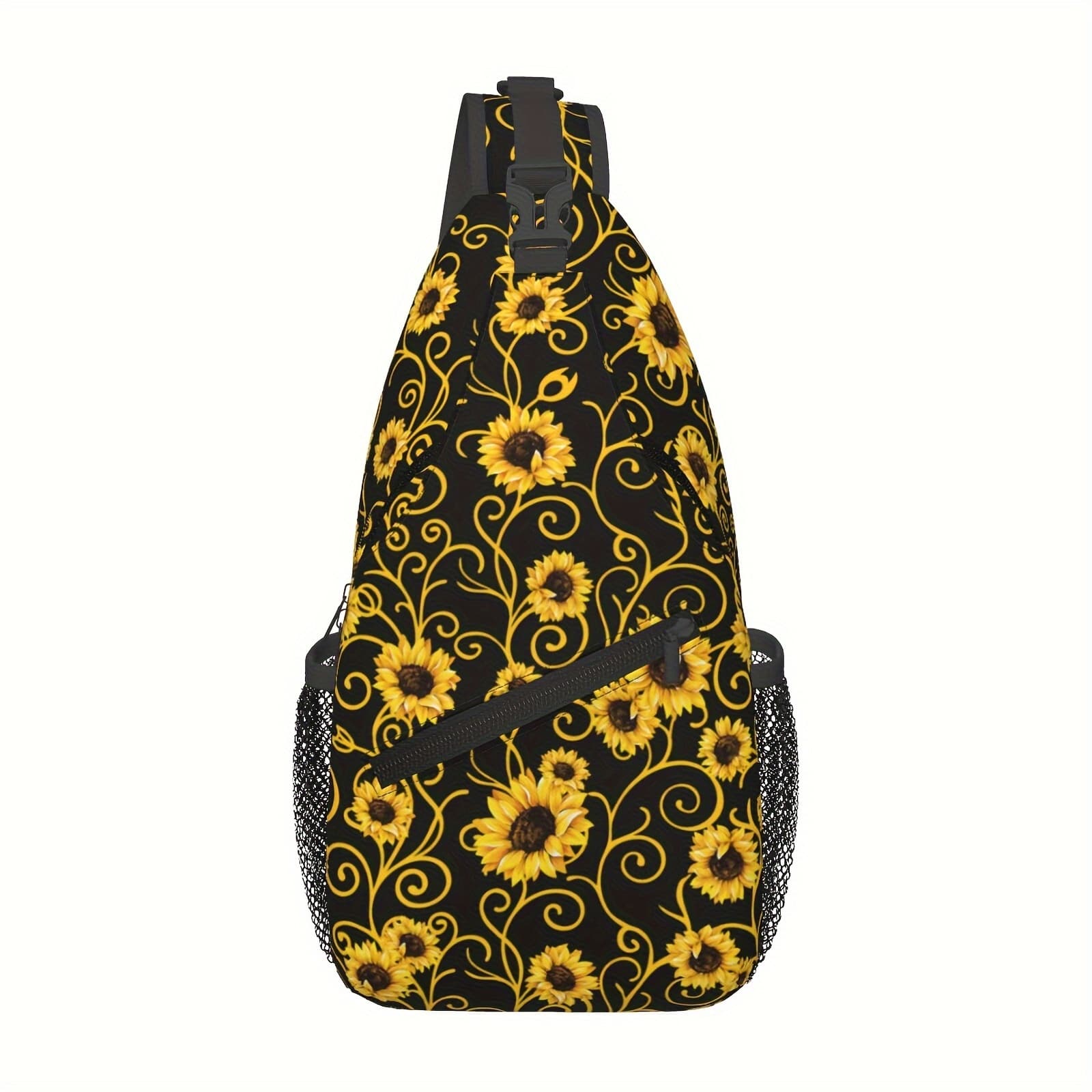 TEMU Sunflower Sling Bag Travel Sunflower Crossbody Bag Chest Hiking Shoulder Bag For Men Women