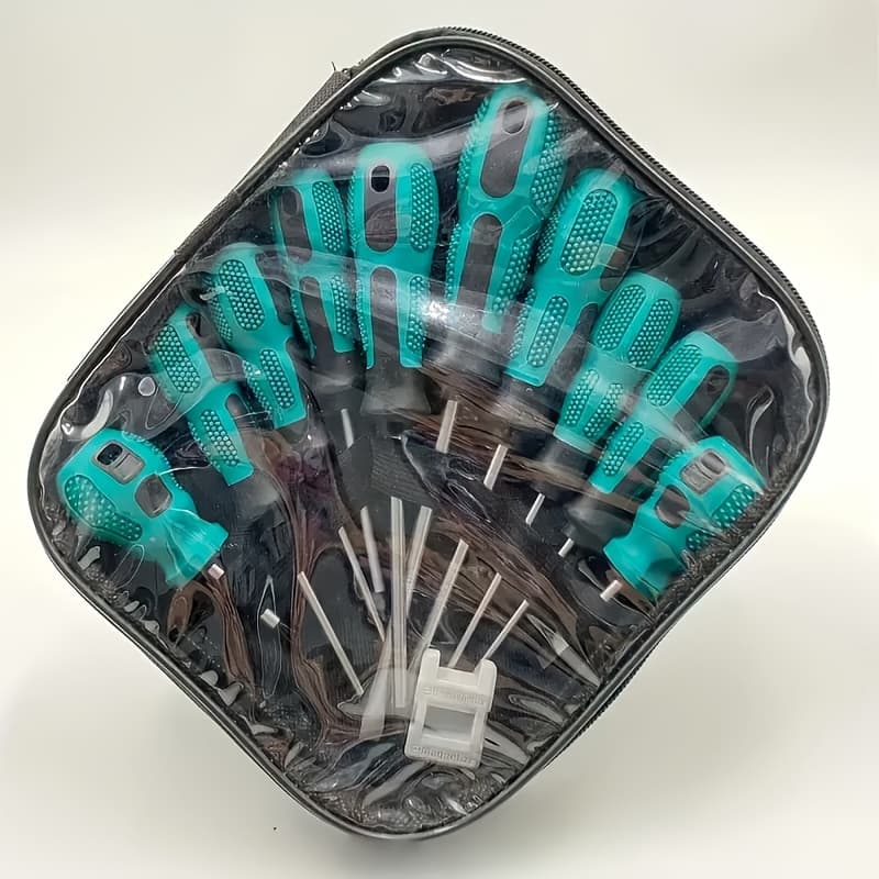 TEMU Set Of 10 Magnetic Screwdrivers, Durable Hand Screwdrivers, Ergonomic Phillips Head Screwdrivers, Screwdrivers