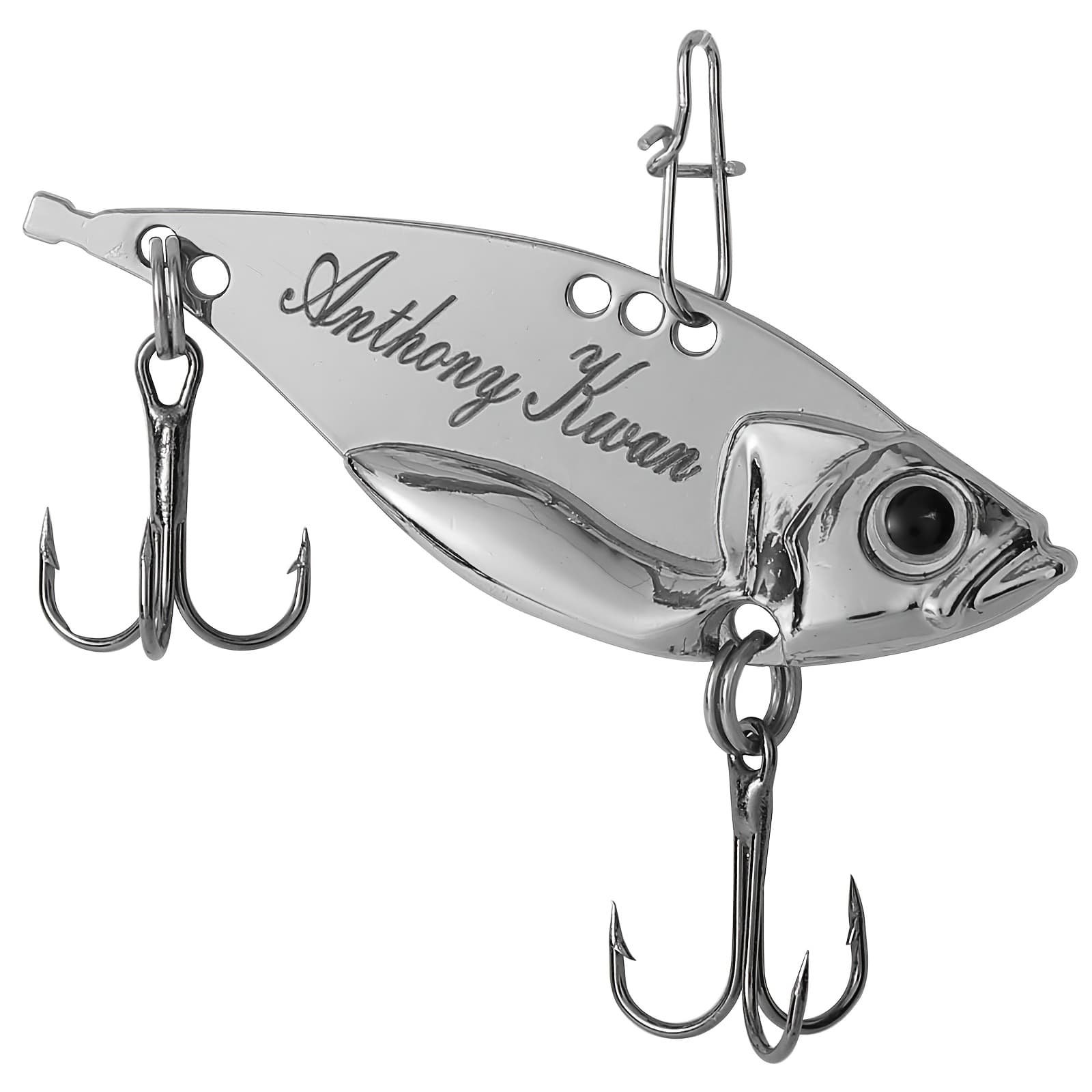 TEMU Personalized Fishing Lures Kit 1pc Blade Bait Fishing Lures With Box Custom Fishing Gifts For Men Fishing Lure For Trout Fishing Lures For Freshwater Saltwater Walleye Fishing Lures
