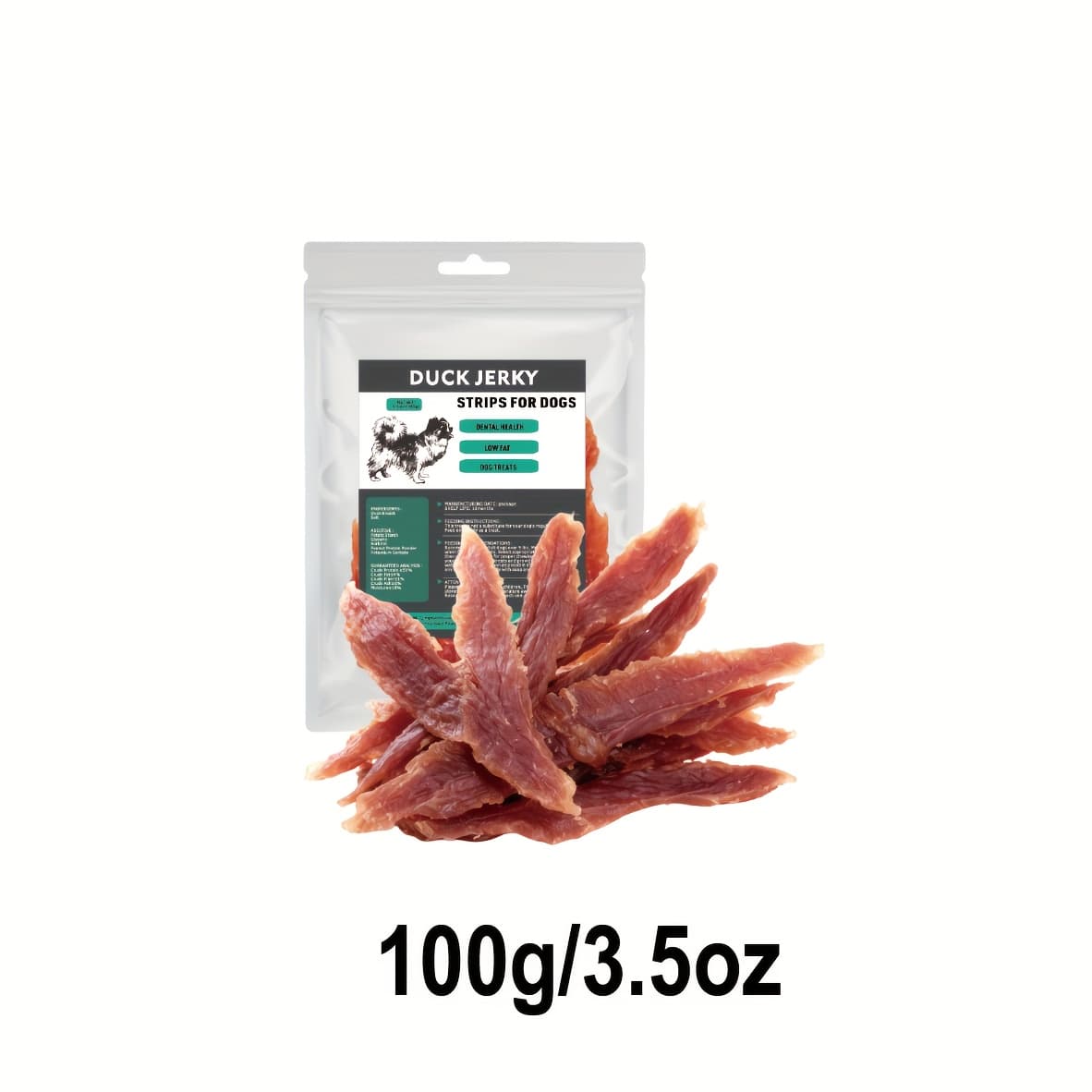 TEMU Duck Strips For Dogs, Dehydrated Dog Treats Natural Duck Sticks Dog - Dog Training Treats For Small & Large Dogs, Nutrient-rich Duck Jerky Dog Treats