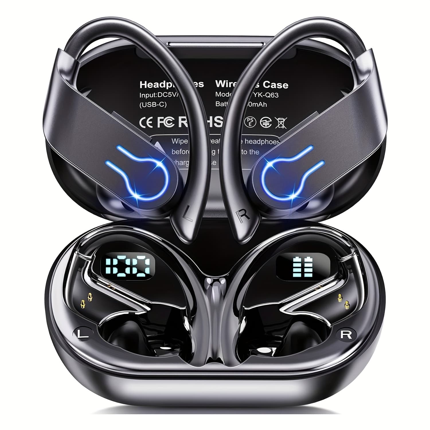 TEMU Mosyxe Wireless Sports In-ear Headphones, Wireless Earbuds With Microphone. Headphones Are Designed For And Ease Of Use. Advanced Technology To Deliver . The Wireless In-ear Business Earph