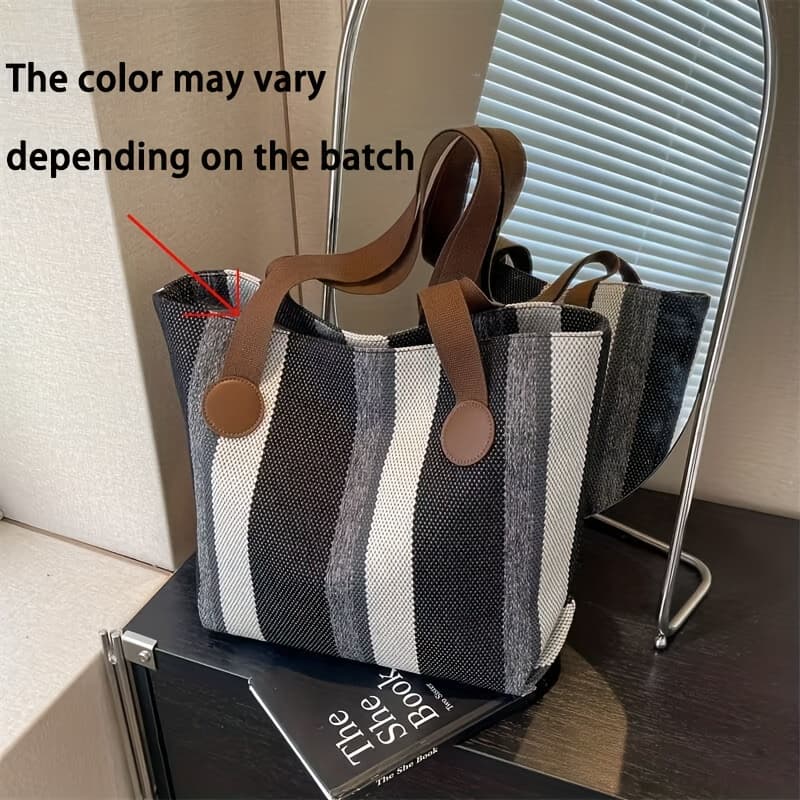 TEMU Women's Fashion Minimalist Large-capacity Tote Bag, High-end Casual Shoulder And Underarm Bag For Women