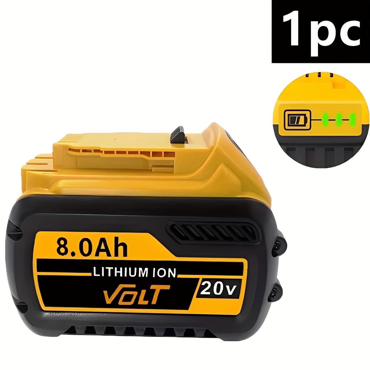 TEMU Wireless Tool Lithium-ion Batteries Are Compatible With 20v Dcb201, Dcb203, Dc20 And Dcb206 , And Cordless Tool Battery Replacement, Replace Of Tools