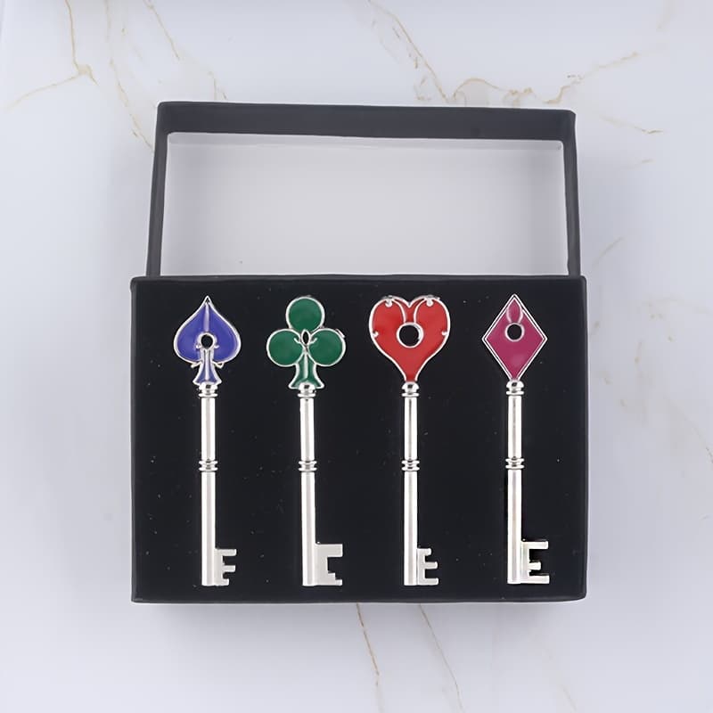 TEMU Game Accessories Keychain Commemorative Four-color Keychain