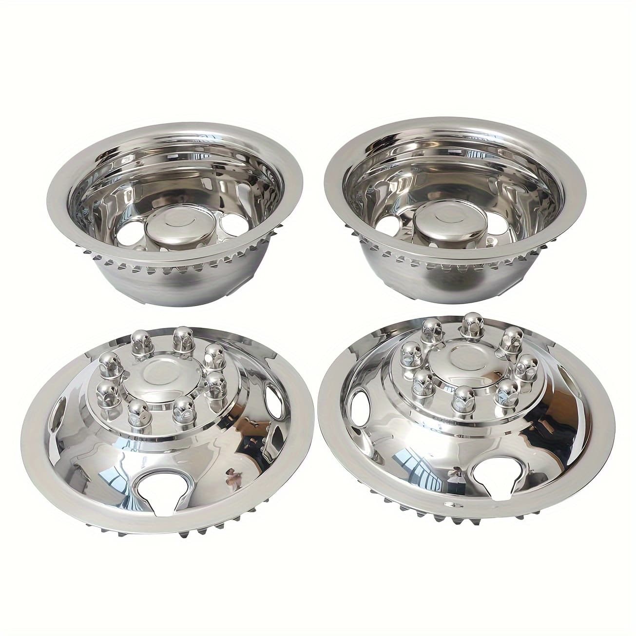 TEMU 4 For Ford /e450 Van 2008-2021 16" Dual Wheel Simulators Rim Covers 8 Lug Rim Skins Liners Covers