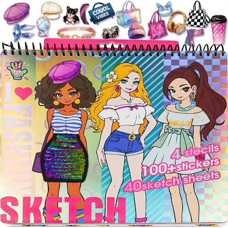 TEMU Sketchbook - Coloring Book For Girls, A Unique Christmas Present!