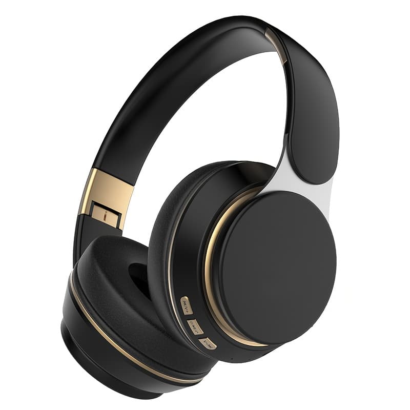 TEMU Wireless Wireless Over-ear Headphones With Built-in Mic, Foldable & Compatible For Pc/tablet/smartphone - Quality, Compatible For For School, Travel, Gaming Headphones