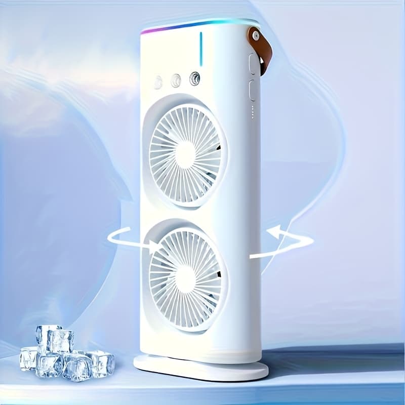 TEMU Portable Usb-powered Fan With Button Control, Multi- For Indoor/outdoor Use
