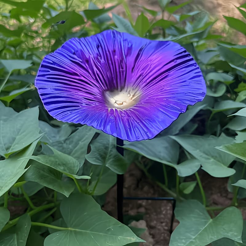 TEMU Creative -shaped Feeder, Made Of High-quality Iron Material, Hand-painted To Restore Texture Of , The Flower-shaped Can Hold Bird Food And Clear Water