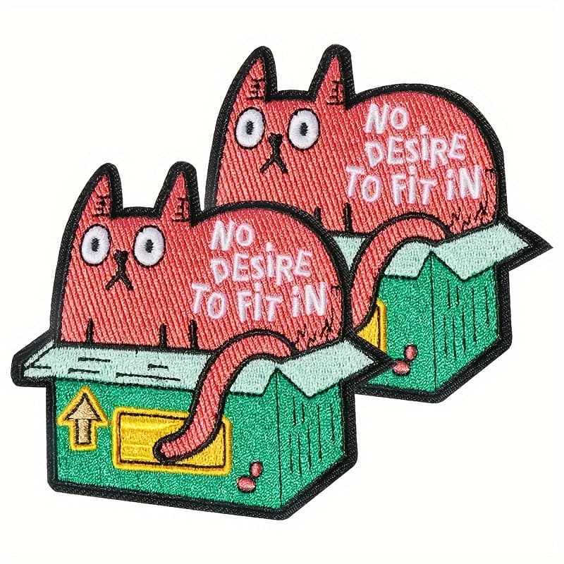 TEMU 2 Embroidered Patch Stickers