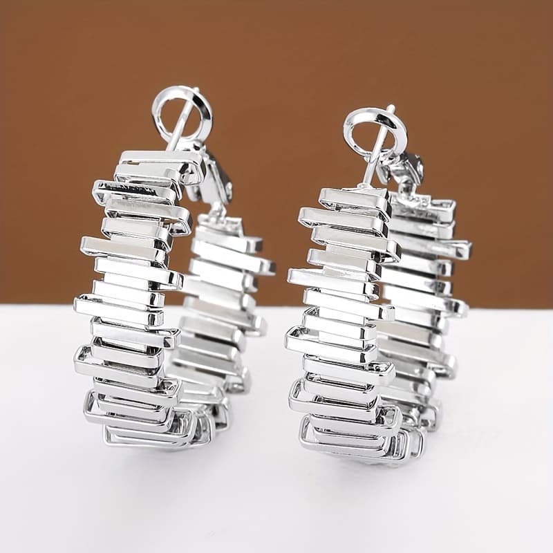 TEMU 1 Pair Of Fashionable Irregular Design Women's Earrings