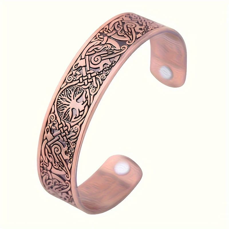 TEMU Of Life Magnetic Open Bangle Bangle Bangle Bracelet, Classic Fashion Accessory For Men And Women, Wholesale For Parties And Banquets