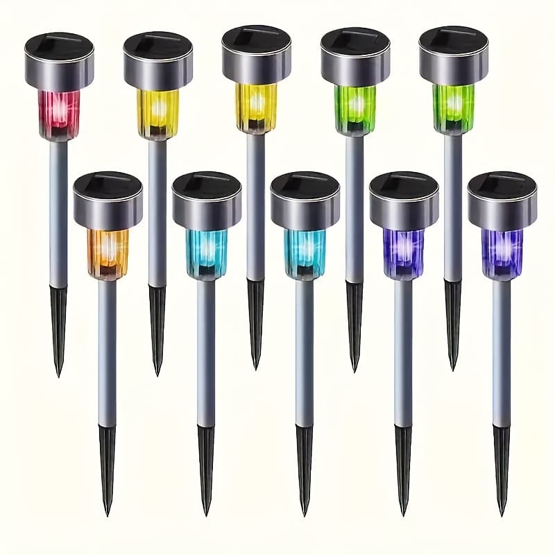 TEMU 10pcs/30pcs Outdoor Solar Landscape Lawn Light, Waterproof Outdoor Light, Solar Garden Light, For Passage, Yard, Lawn, Sidewalk, Deck And Driveway Christmas, Halloween, Party, Bbq, Ip44