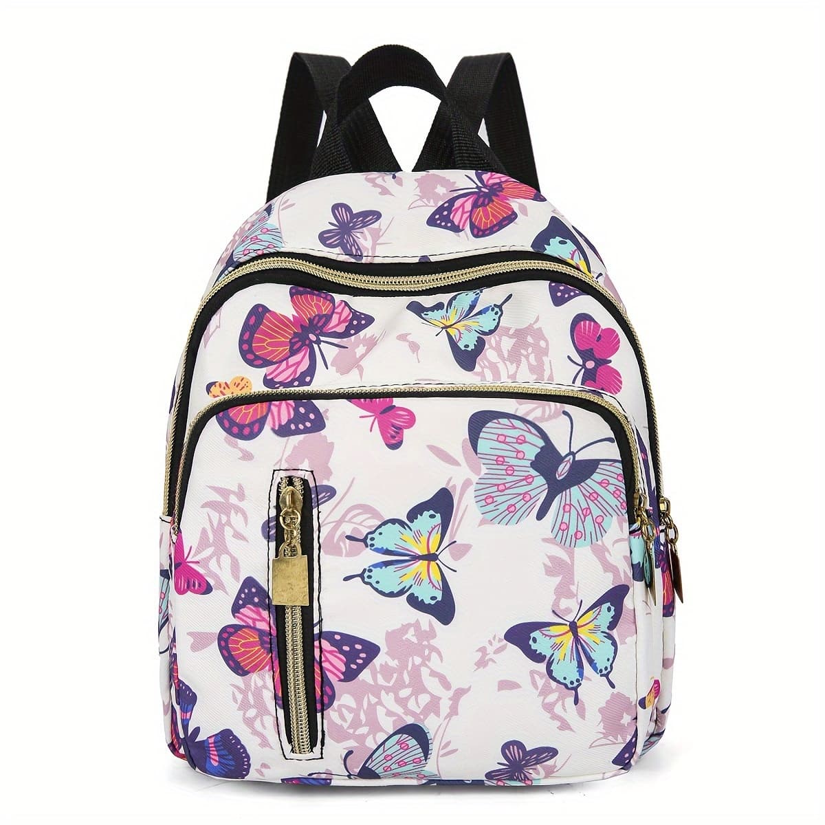 TEMU Mini Backpack, Japanese Korean Style Casual Small Book Bag, Printed Mini Women's Backpack, Travel Bag