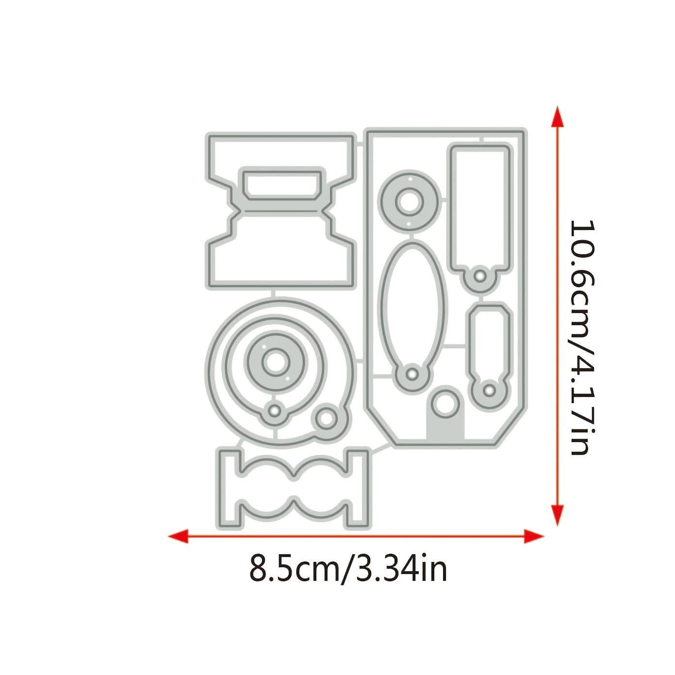 TEMU 1pc Golden Metal Cutting Die Tag Design - Diy Scrapbooking, Paper Crafts, And Card Making - Intricate Shapes For , Paper Crafts | Decorative Stamping | Laser Cutting Die, Die-cutting Supplies