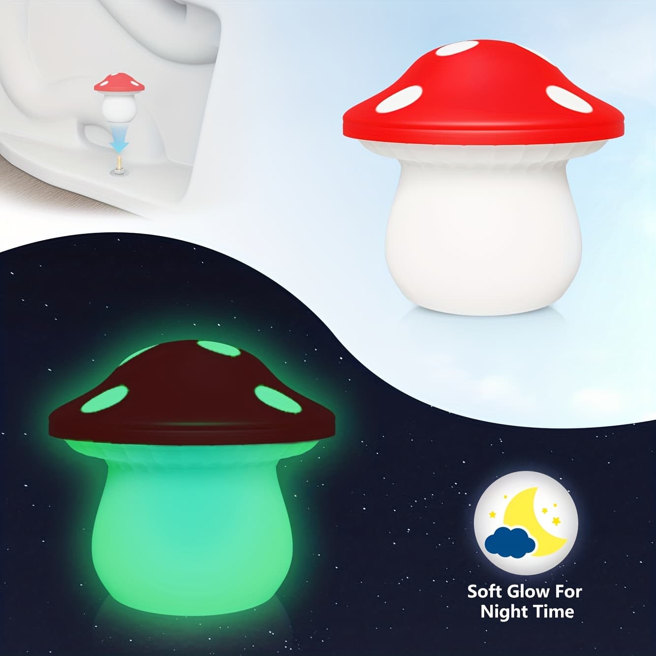 TEMU Set Of 2 Decorative Covers For Toilet Bolts, Designed To Conceal Screws At Of The Toilet. Caps Serve As Bathroom Decor Additions And Are