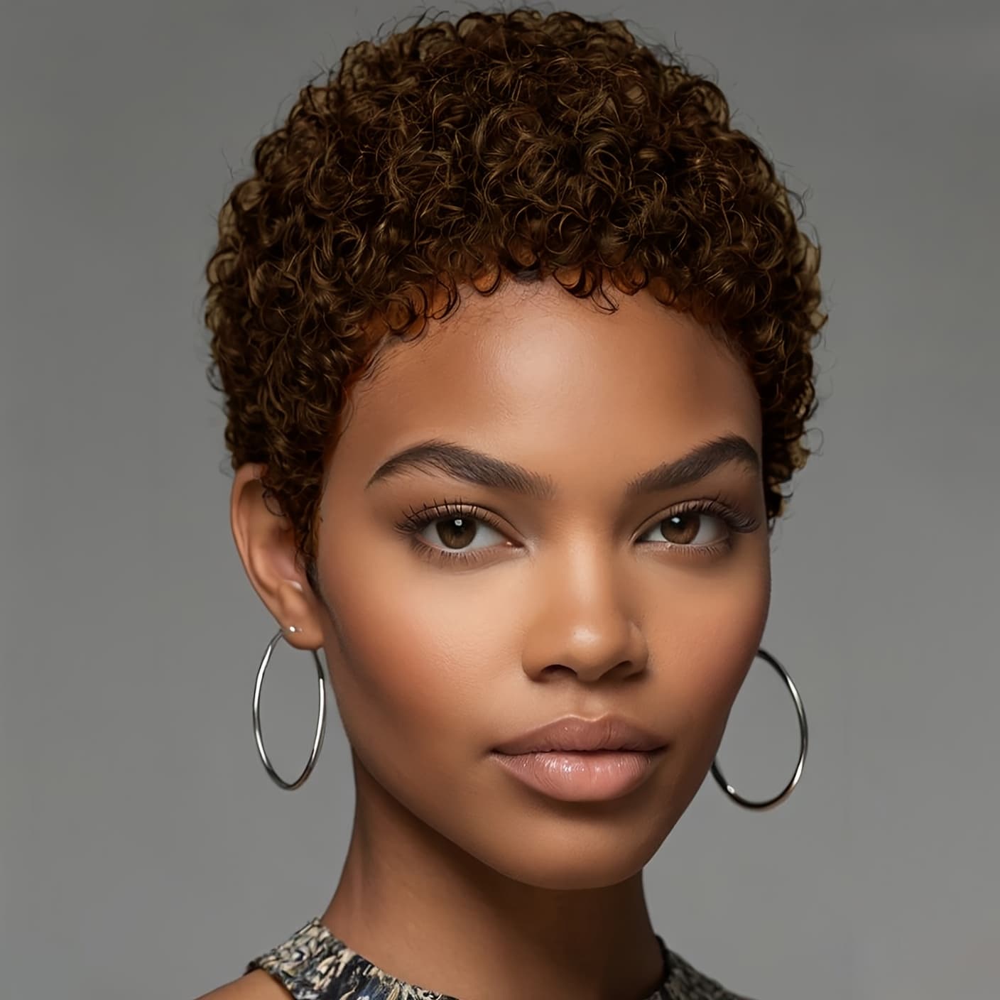 TEMU Nicelatus Short Cut Afro Curly Wig Synthetic Afro Curly Wigs For Women Short Cut Wigs Witrh Bangs Short Hair Wigs For Halloween, Christmas Party, Music Festival
