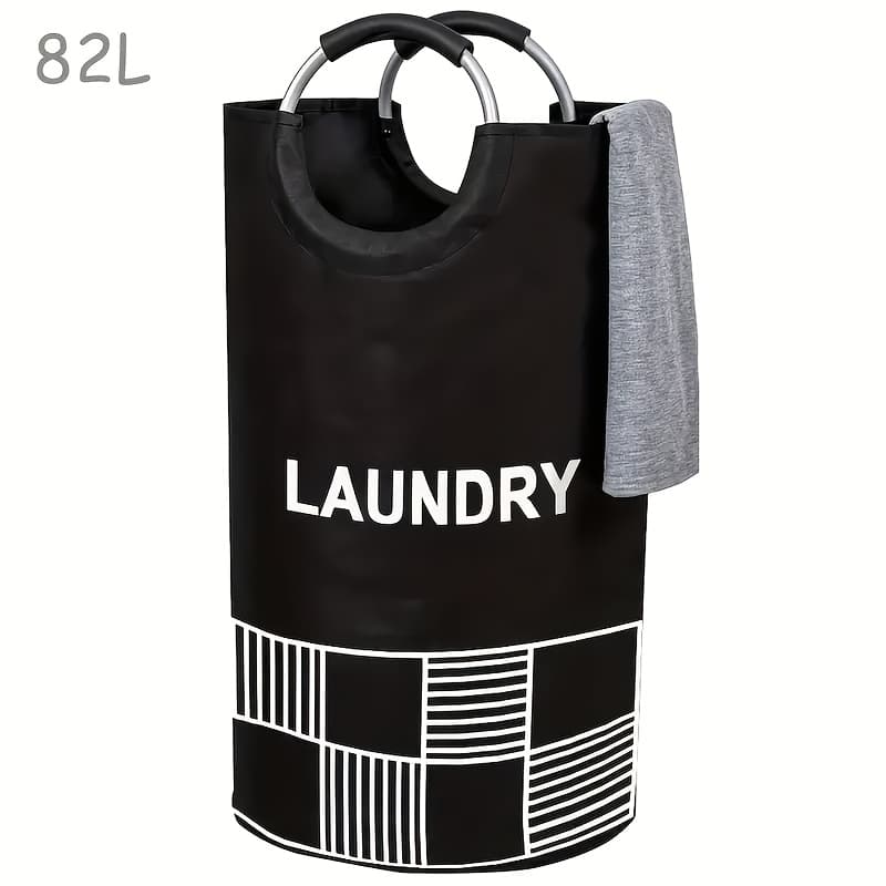 TEMU Large Capacity Laundry Basket, Laundry Hamper, Laundry Bag With Handles, Foldable Laundry Basket For , A Very Practical Ironing Accessory