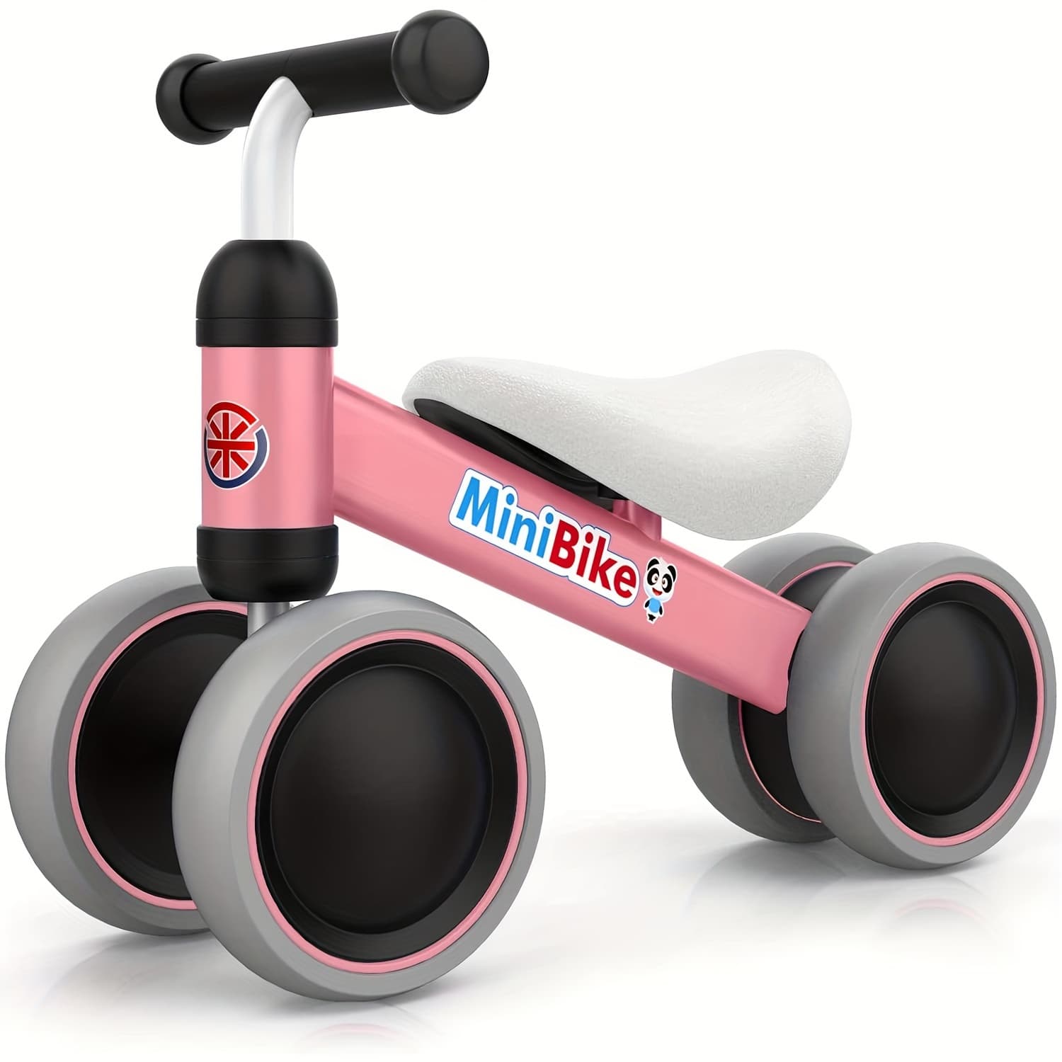 TEMU Baby Balance Bikes For 1 Year Old Boy Girl, Best First Birthday Gifts For Toddler From Standing To Running, Riding Toys For 1+ Years Old, No Pedal Infant 4 Wheels Baby Bicycle