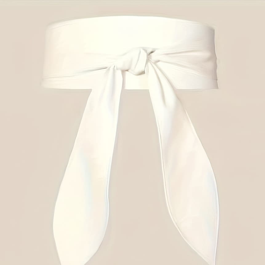 TEMU Heart-shaped Wide Brim Bow Decor Belt