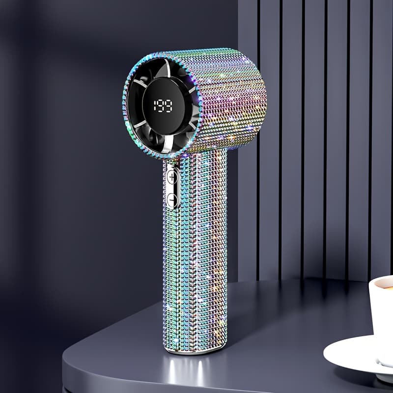 TEMU Luxury Portable Handheld Mini Fan With Usb- & 199-speed Turbo Cooling Fan - Quiet Mini Cooling Fan Suitable For Travel, Home, Office, Outdoor - Usb- Cooling System