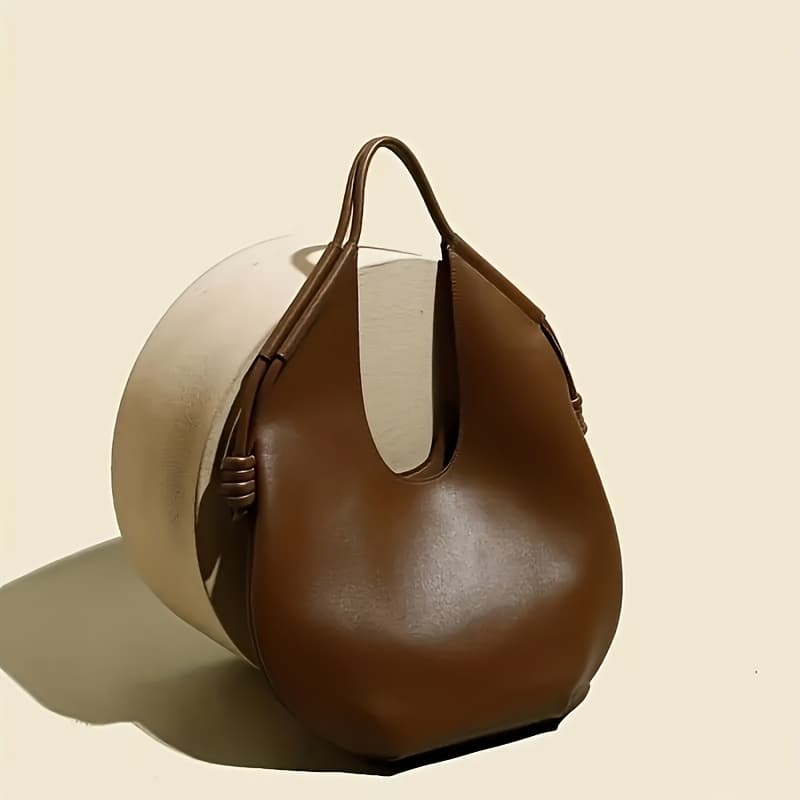 TEMU Black Tote - Stylish Large Capacity Shoulder Bag/tote Bag/clutch Bag With Magnetic Closure And Wrist Strap, Retro , Perfect For Daily , Travel And Fitness, Perfect Gift For Girls