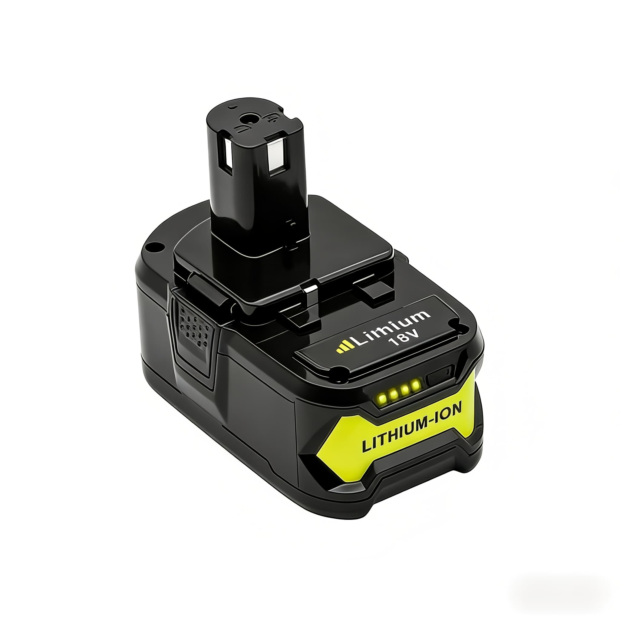 TEMU 6.0ah Lithium-ion Replacement Battery For 18v Ryobi One+ Cordless Power Tool | Compatible With P104 P105 P106 P107, Rapid Rechargeable With Indicator