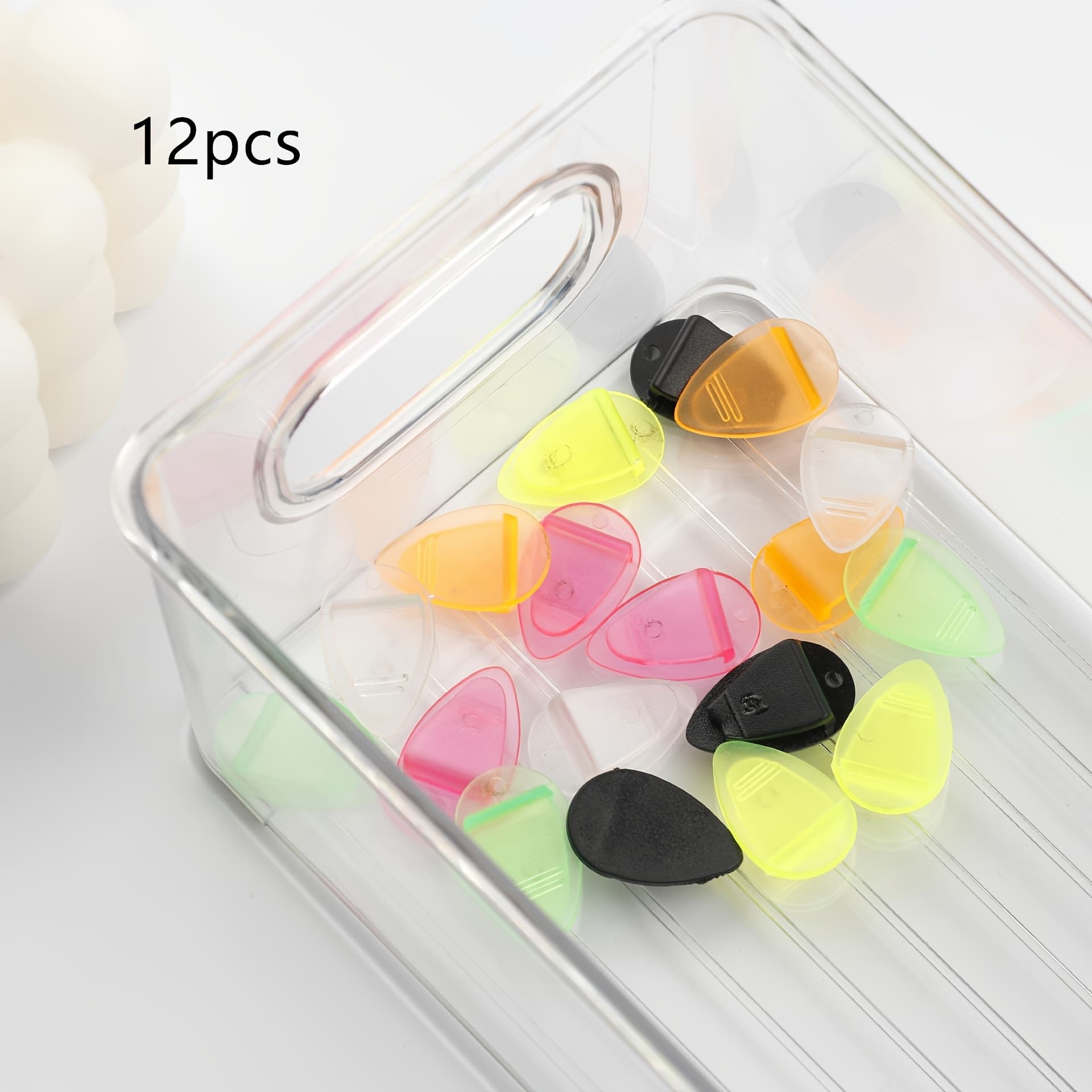 TEMU 24pcs/12pcs Bill Clip, Melon Seed Shaped Clip, Label Clip, Diy File Index Classification Clip Bookmark Clip, Office And Study Supplies