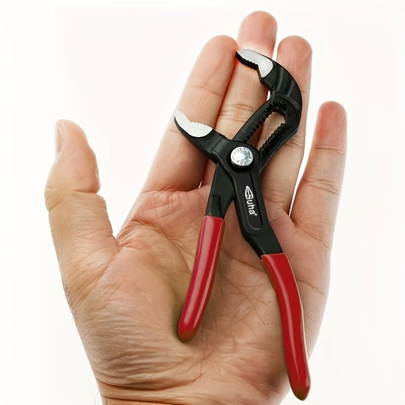 TEMU Small Space Mini Water Pump Pliers, Auto Repair Multi-functional Small Wrench, Nut Round Tube Universal Wrench 13 Gears Adjustable