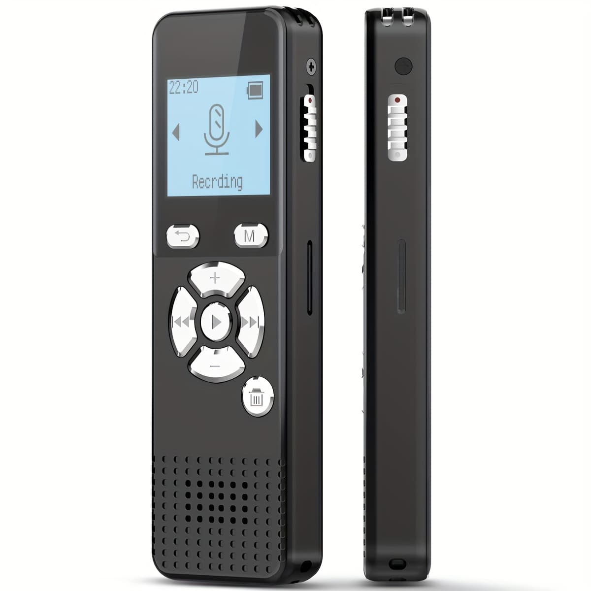 TEMU Voice-activated Featuring Capabilities - 72gb Audio Recording Unit Offering 5300 Hours Of Recording Time - Sound Tape Recorder For Lectures With Usb Microphone And Password Protection