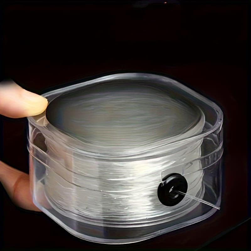 TEMU Of Clear Elastic Cord, Suitable For Jewelry Stretch Bead Diy Bracelets And Necklaces Craft Thread, Transparent Hand-knitted Beading Supplies Material