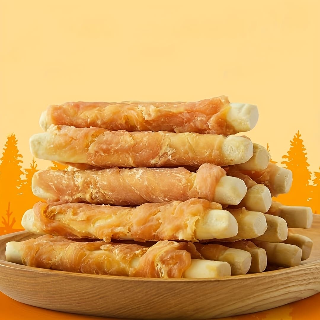 TEMU 2-pack2x 200g/14.1oz Duck Wrapped Milk Stick, Dog Treats For Small, Medium, & Large Dog - Made With Duck And Milk Stick, And High Protein Reward Training Treats For Dogs