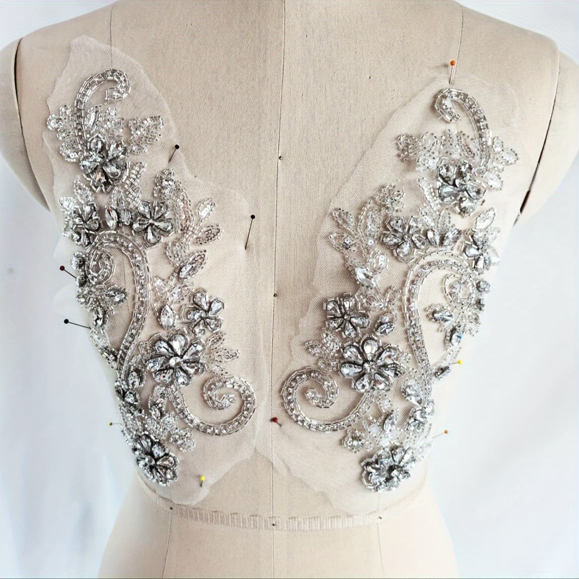 TEMU Beading Lace Trim Embroidered Decal Diy Sewing Clothing Hb004