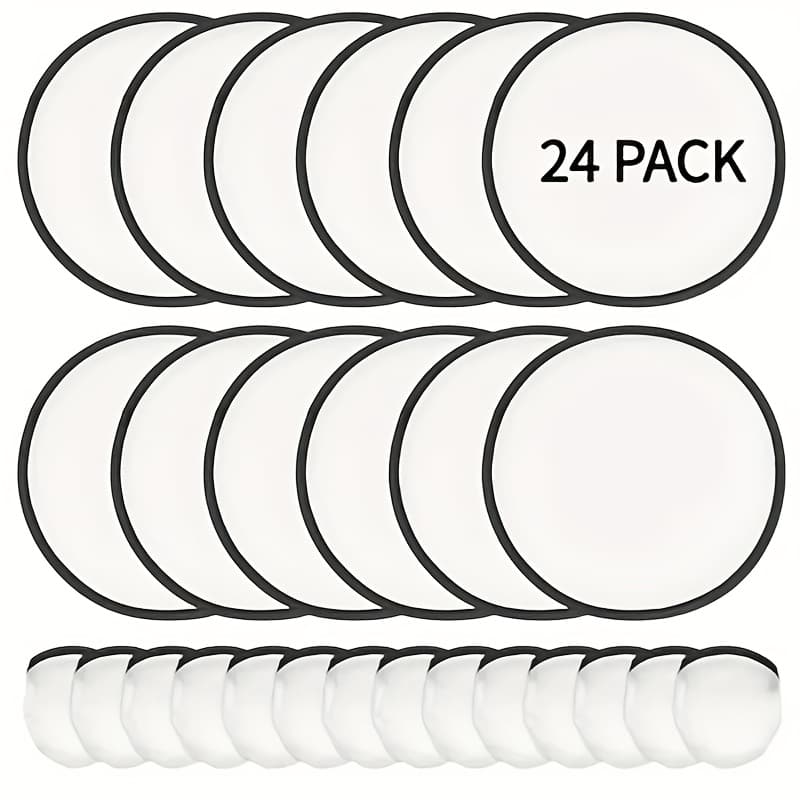 TEMU 24pcs Folding Hand Fan, 24 Diy Blank Printable Round Handheld Fans, Plus 24 Free Storage Bags, Easy To Carry, Suitable For Wedding Party Gifts And Outdoor Events