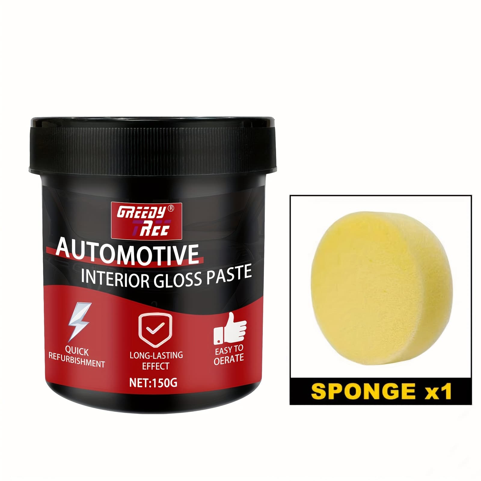 TEMU Automotive Plastic Restorer & Whitening Cream - Dashboard, Tire & Seat Restorer, Polish For Car Interior Gloss & Upholstery Care, Dashboard | Auto Interior Makeover | Protection